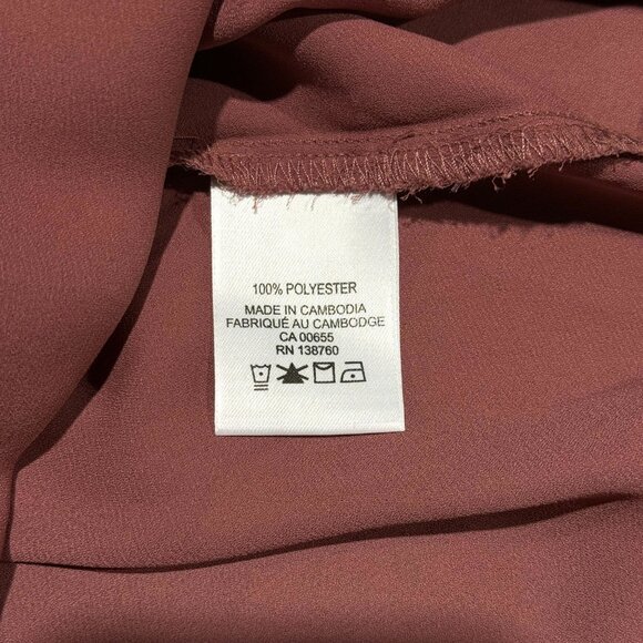 R Essentials Cap-Sleeve Blouse with Split Neckline - Picture 5 of 5